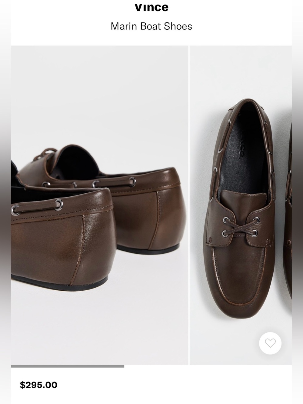Vince Brown Leather Lace-Up Loafers / Boat Shoes - Size 7 - Picture 2 of 7